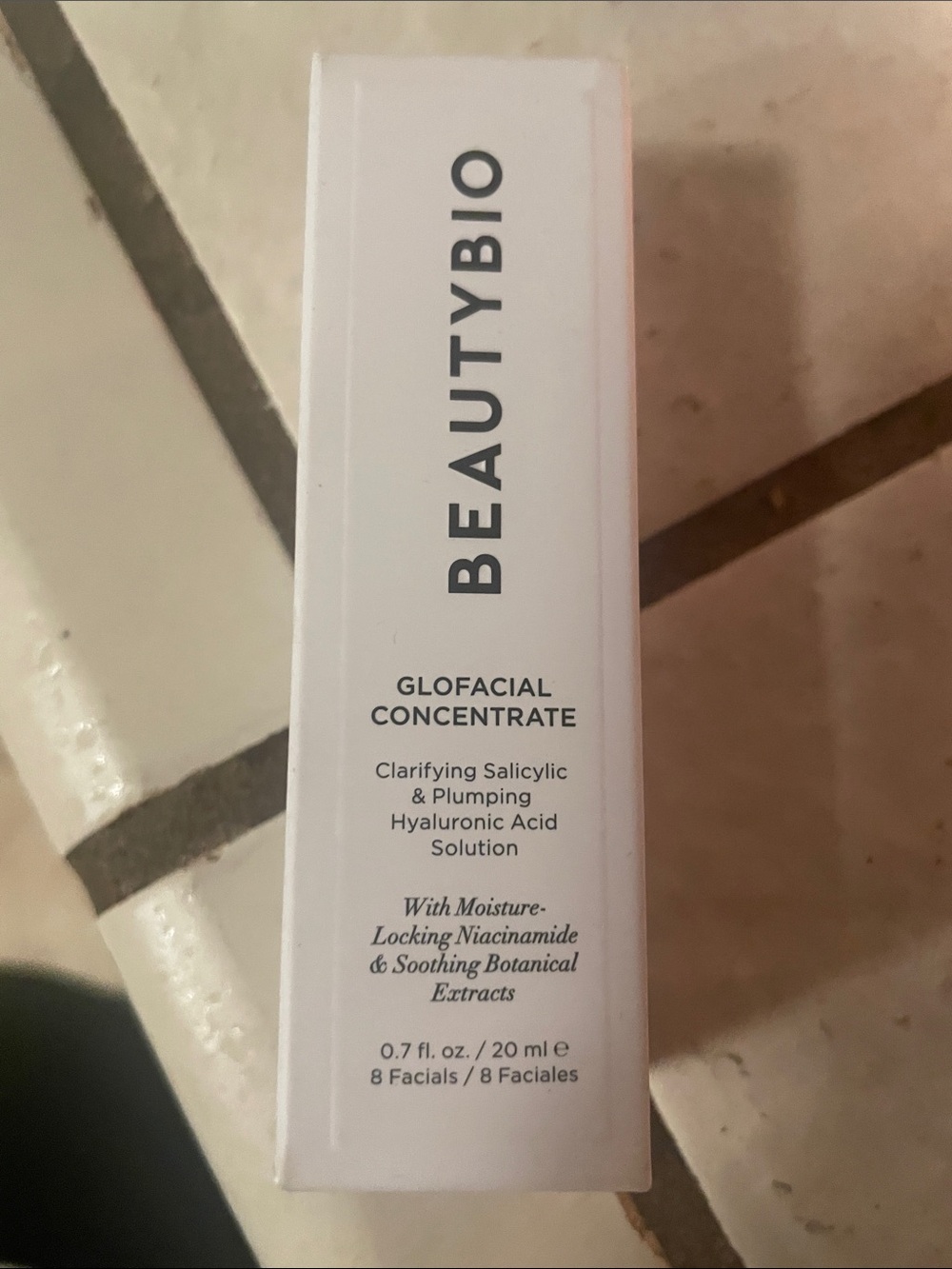 Beautybio glofacial concentrate 0.7 fl oz / 20 ml / 8 facials